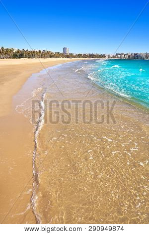 Salou beach Llevant Levante platja in Tarragona of Catalonia