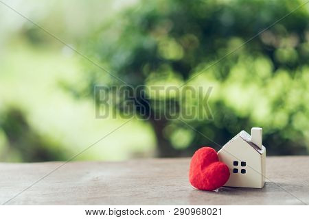 A Model House Model .using As Background Business Concept And Real Estate Concept With Copy Space Fo