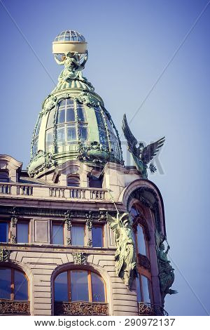 House Books St. Petersburg. Historical Buildings Of The City. Nevsky Avenue. Russia, St. Petersburg,