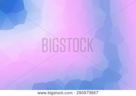 Multicolor Blue, Red Polygonal Illustration. Geometric Background In Origami Style With Gradient. Po