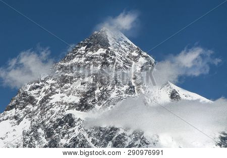 Clouds Around The K2 Peak The Second Highest Summit In The World