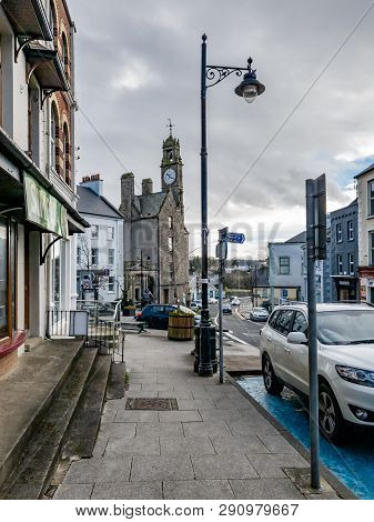 Ballyshannon , Ireland - February 20 2019 : Ballyshannon Is Located At The Southern End Of The Count