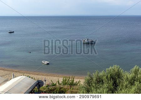 Amazing Seascape Of Gea Beach At Sithonia Peninsula, Chalkidiki, Central Macedonia, Greece