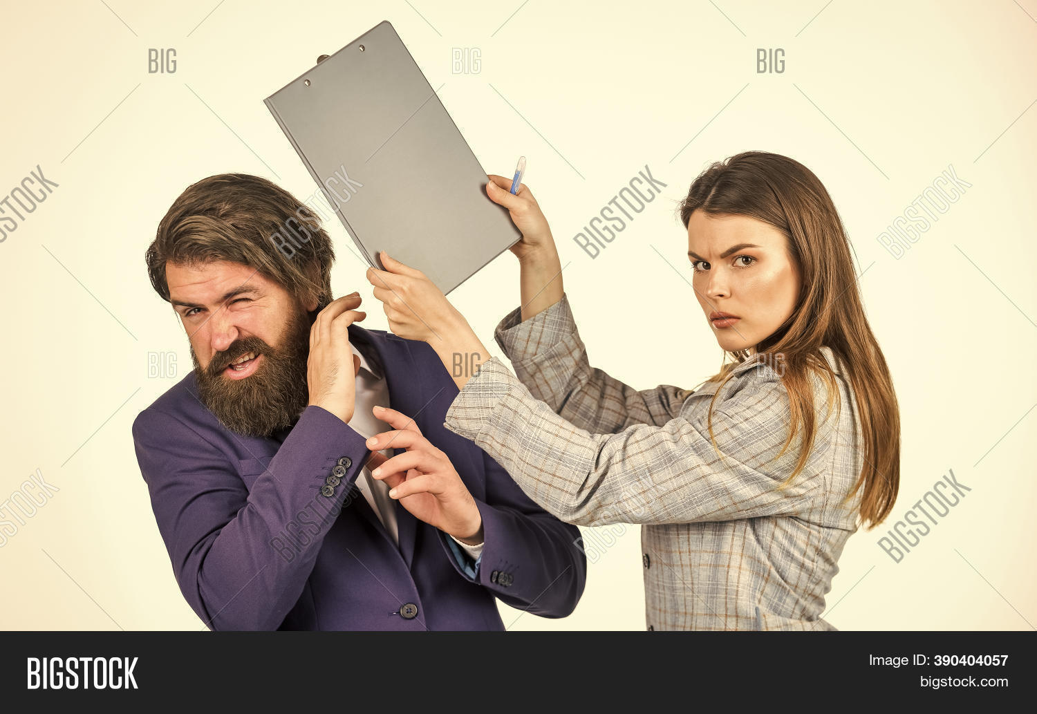 Office Infighting Fight Modern Office. Image & Photo (Free Trial) | Bigstock