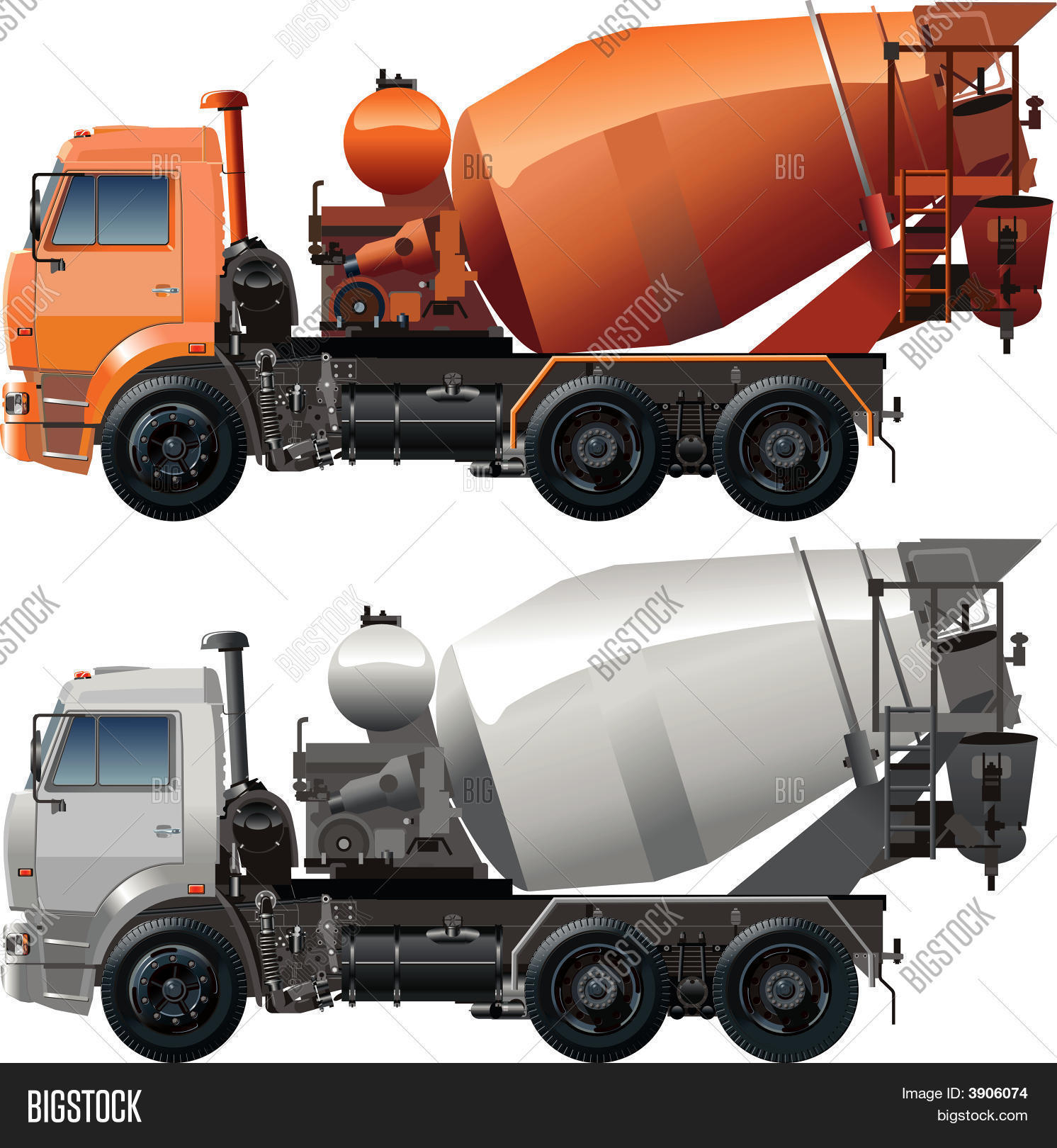 Vector Cement Truck Vector & Photo (Free Trial) | Bigstock