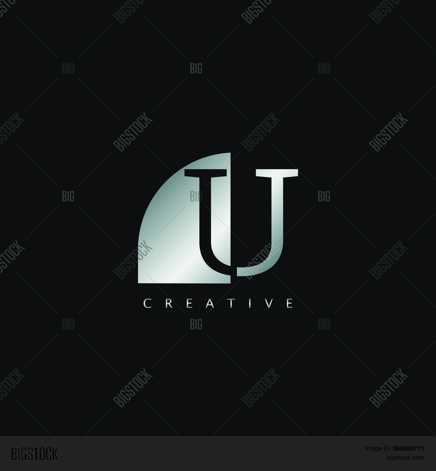 Metal U Letter Logo Vector Photo Free Trial Bigstock