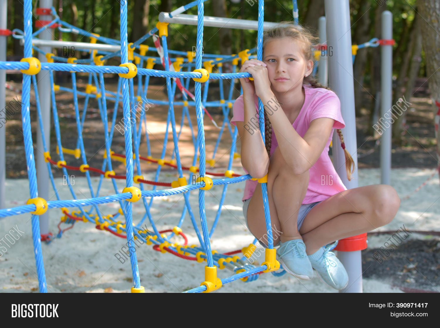 Sad Girl Sits Alone On Image & Photo (Free Trial) | Bigstock