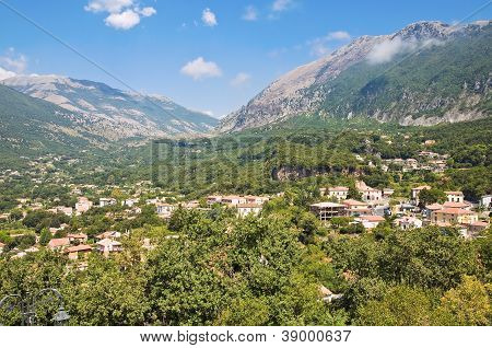 Panoramiczny widok Maratea. Basilicata. Włochy.