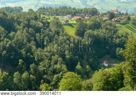 The Village Of Flüeli-ranft  On The Swiss Alps