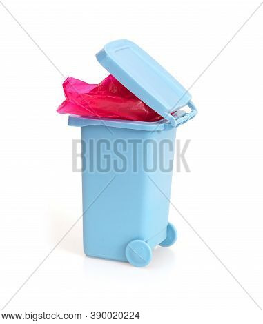 Separate Waste Bin Isolated On White Background