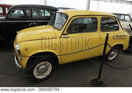 Istanbul, Turkey - September 20, 2020: 1965 Zaz Zaporozhets 965a In Rahmi M. Koc Industrial Museum. 