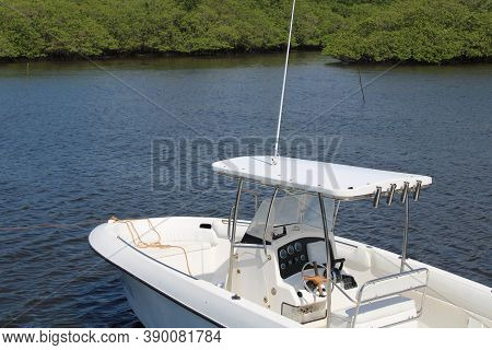 White Speed Boat River Brazil Luxury Lifestyle