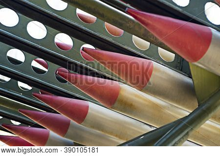 Rockets. Arsenal Rocket, Bombs With Warheads, Artillery. Weapons Of Mass Destruction. Weapons Of Mas