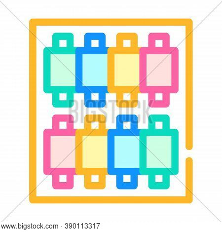 Threads Set Color Icon Vector Flat Illustration