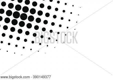 Circle Halftone, Screentone Vector Illustrations. Dots, Dotted, Speckles Vector Illustration