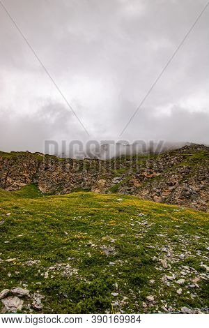 Swiss Nature At Cloudy Eather. Swiss Destinatons And Travel Idea