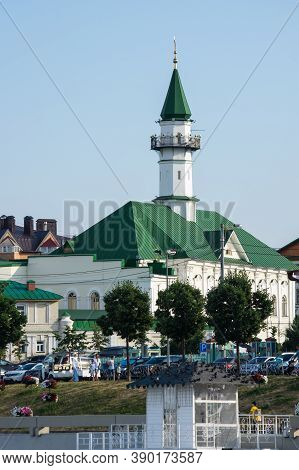 Kazan, Russia - July 16, 2018: Embankment Of The Lake Nizhny Kaban In The Historical Center Of Kazan
