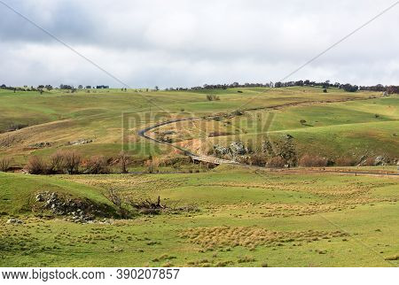 Farmland Near Golspie In New South Wales, Australia