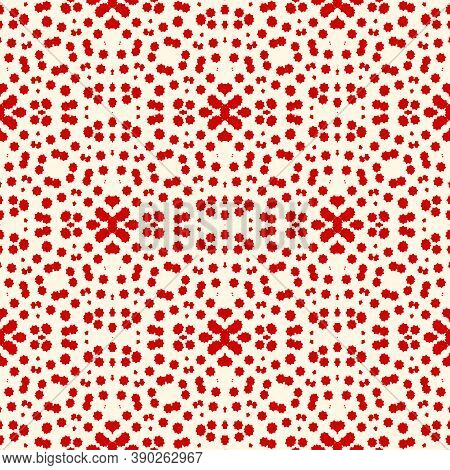 Seamless Pattern With Stylezed Red Ink Spots. Halloween Design Concept Digital Paper, Textile Print,