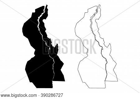 White Nile State (republic Of The Sudan, North Sudan) Map Vector Illustration, Scribble Sketch White