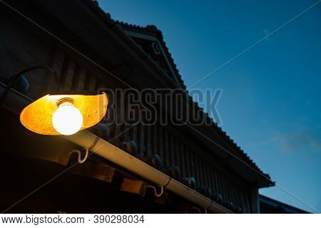 Outdoor Lighting Of An Old Japanese House