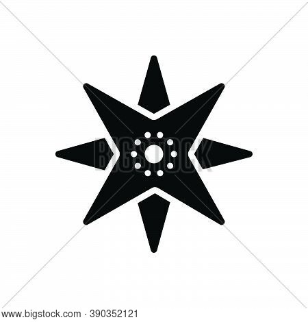 Black Solid Icon For Northern Compass Septentrional Direction Compass