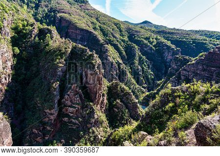 Gorges De Daluis Or Chocolate Canyon As It Is Called By Locals Because Of The Rocks Color Formed By 