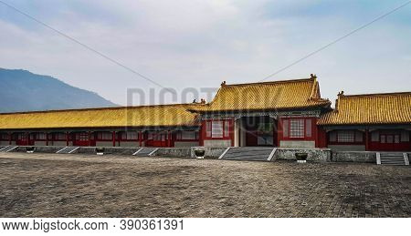 Zhejiang, China - January 21 2020 : Hengdian World Studios  The World's Largest Film & Tv Shooting B