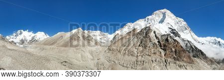 Mount Makalu, Lhotse And Everest, Nepal Himalaya, Barun Valley