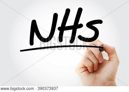 Nhs - National Health Service Text, Medical Concept Background