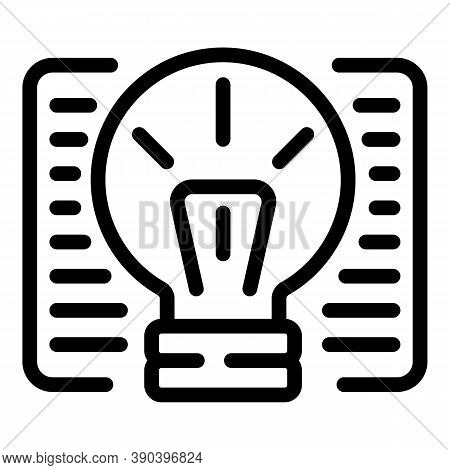 Main Idea Icon. Outline Main Idea Vector Icon For Web Design Isolated On White Background