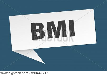 Bmi Speech Bubble. Bmi Ribbon Sign. Bmi Banner