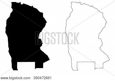 West Kordofan State (republic Of The Sudan, North Sudan) Map Vector Illustration, Scribble Sketch We