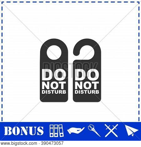 Do Not Distrub Icon Flat. Simple Vector Symbol And Bonus Icon
