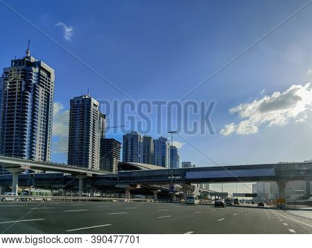 View Of The Iconic Sheikh Zayed Road Skyscrapers And Landmarks - Most Famous Street In The City
- Du