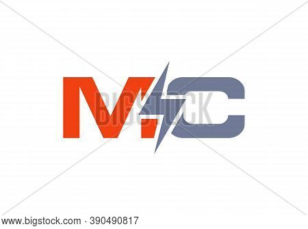 Letter Mc Electric Industrial Power Logo Vector
