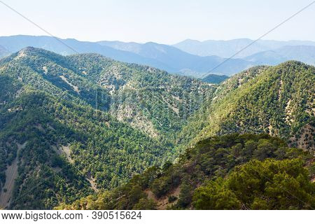 Troodos Mountains Located In The Western Part Of The Island Of Cyprus