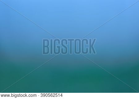 Blurred Gradient Blue-green Background. The Concept Of Natural Elements, Gradient. Blurred Backgroun
