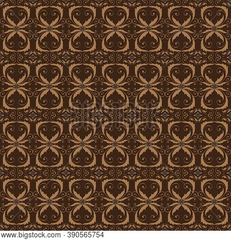 Unique Patterns On Jepara Batik With Simple Dark Brown Color Design.