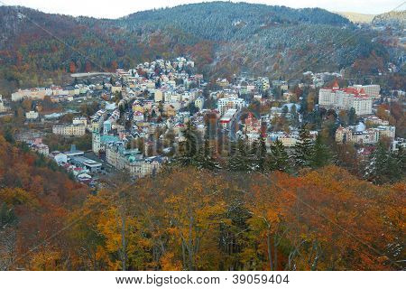 berühmten Kurort Carlovy Vary, Tschechische Republik