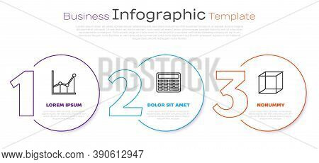Set Line Sigma Symbol, Chalkboard And Function Mathematical Symbol. Business Infographic Template. V