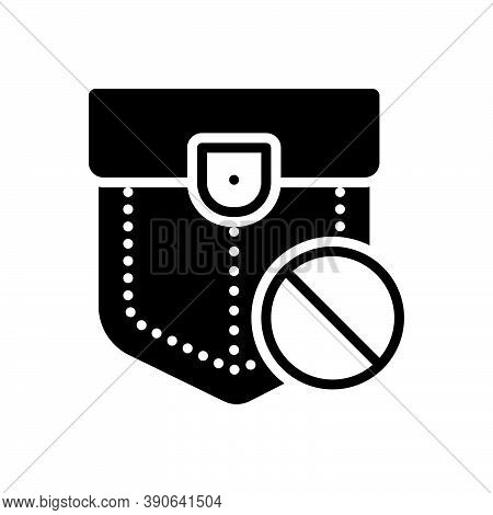 Black Solid Icon For Nothing Not-a-thing Nill Zero Zilch Diddly-squat Ban Prohibited