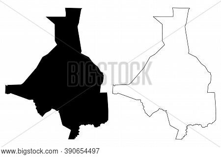 Upper Nile State (states Of South Sudan, Greater Upper Nile Region) Map Vector Illustration, Scribbl