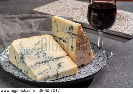 Cheese Collection, Italian Gorgonzola Cheese Made From Unskimmed Cow Milk In Piedmont And Lombardy