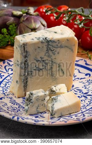 Cheese Collection, Italian Gorgonzola Cheese Made From Unskimmed Cow Milk In Piedmont And Lombardy