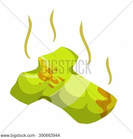 Dirty T-shirt. Crumpled Clothes. Untidiness And Slovenliness.