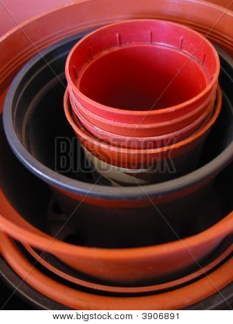 Kunststoff plantpots