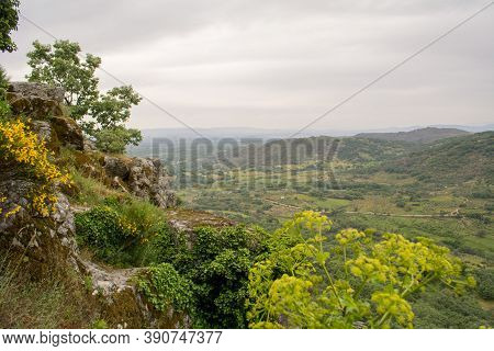 Nautre And Landscape In San Martin De Trevejo Area, Sierra De Gata, In The Province Of Cáceres, Extr