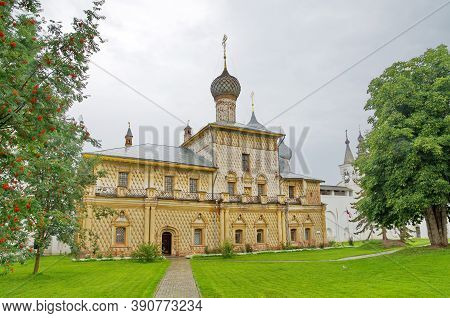 Rostov Veliky, Russia - July 24, 2019: Church Of The Icon Of The Mother Of God 
