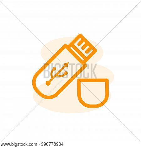 Flash Disk Icon Design Template